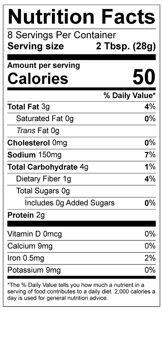 nutrition facts