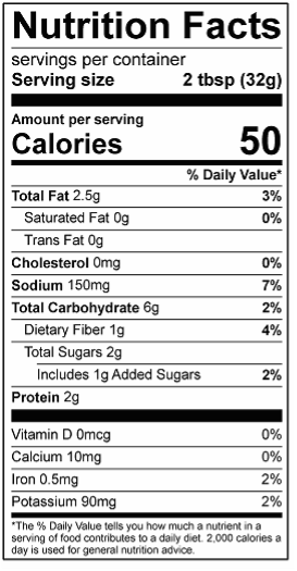 nutrition facts, carrot hummus, sriracha carrot hummus, carrot hummus sriracha
