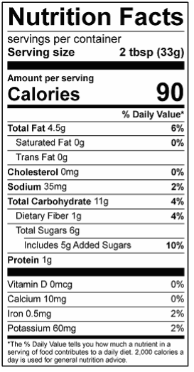 nutrition facts